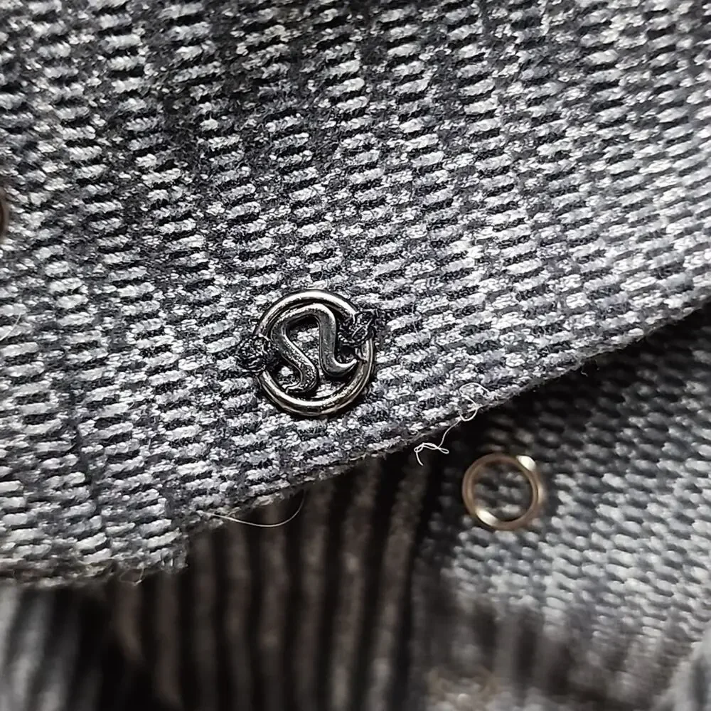 Lululemon Vinyasa Scarf Mini Check Pique Black Pique Rulu